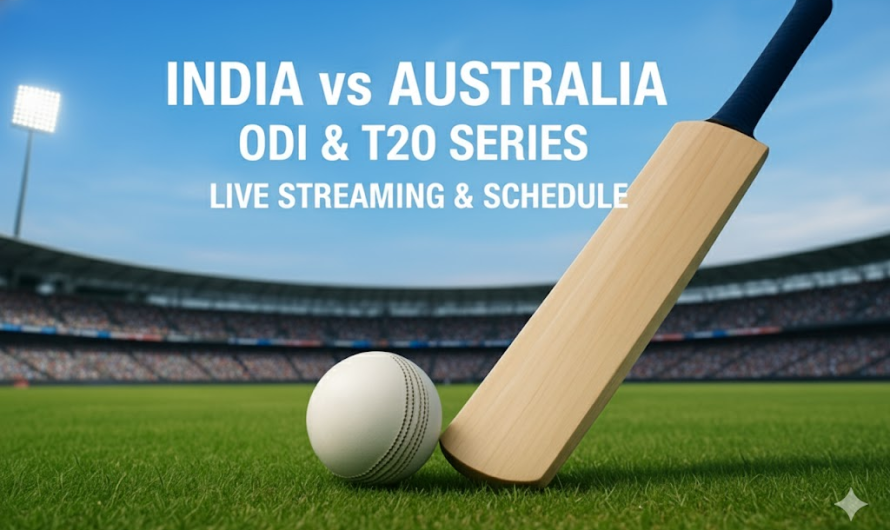 India vs Australia : ODI and T20 Cricket Live Streaming, Full Schedule, and Squad Details