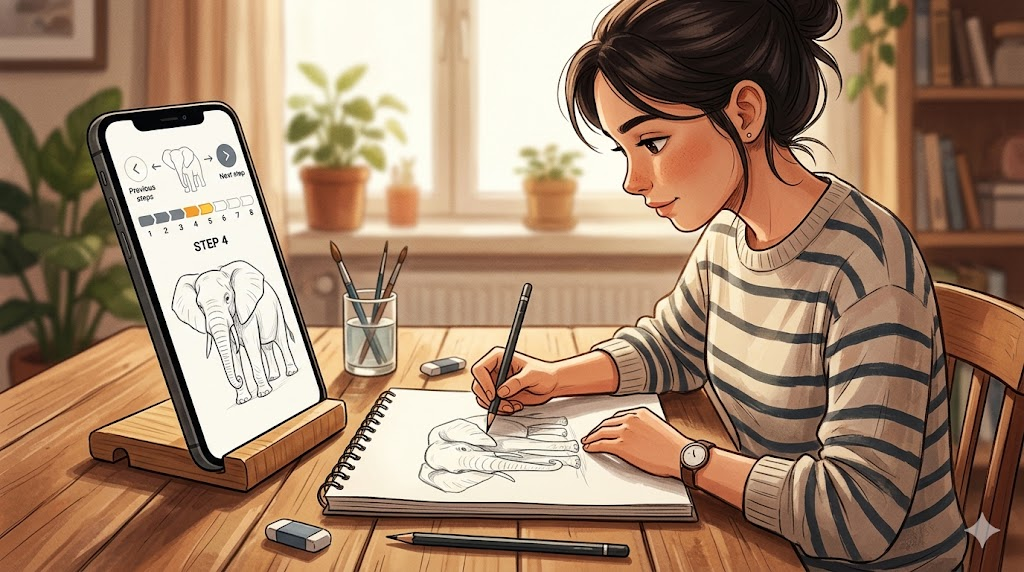 Learn Drawing Easily on Mobile – Step-by-Step Beginner Guide