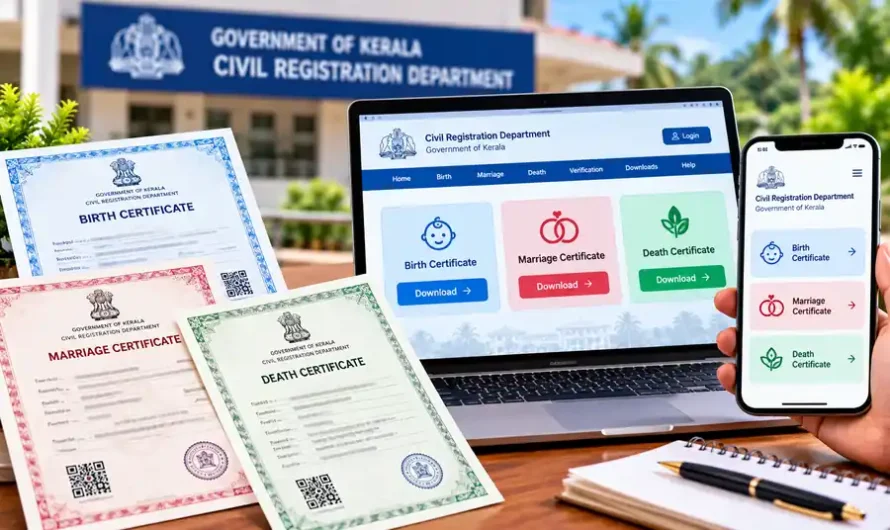 How to Download Birth, Marriage and Death Certificates Online in Kerala