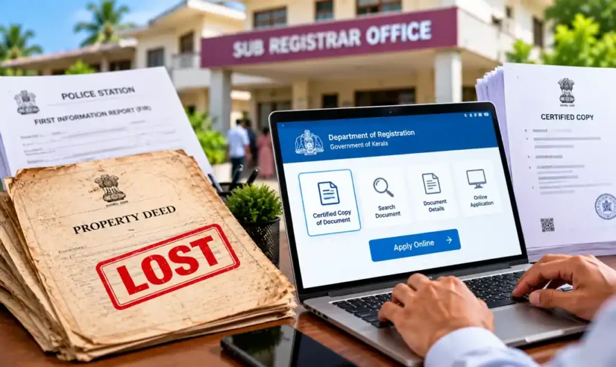 Lost Property Deed in Kerala? How to Get a Certified Copy Online